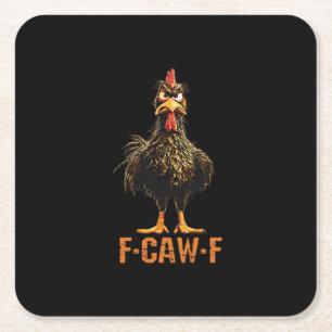 F-Caw-F Creative Casual Square Paper Coaster