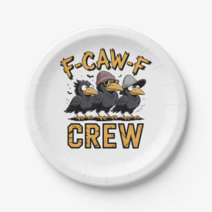 F-Caw-F Crew Funny Matching Cousins Outfit   Paper Plate