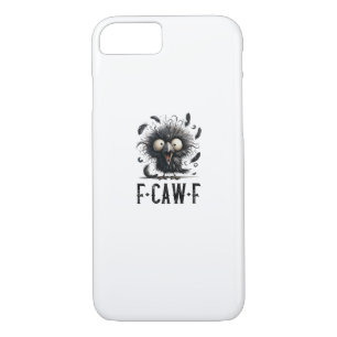 F-Caw-F Crow Bird Funny Crow F-Caw-F Tri-Blend iPhone 8/7 Case