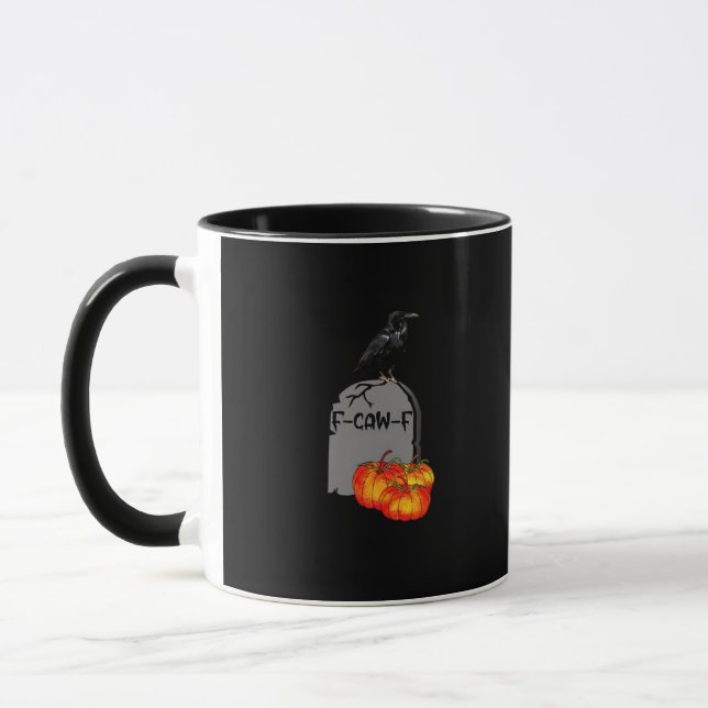 F-Caw-F Crow Classic Retro Cool Mug (Left)