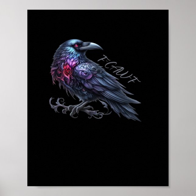 F-Caw-F Crow Classic Retro Style Poster (Front)