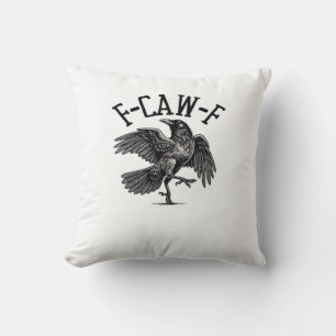 F Caw F Crow Creative Casual Cushion