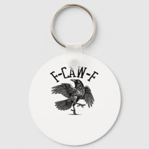 F Caw F Crow Creative Casual Key Ring
