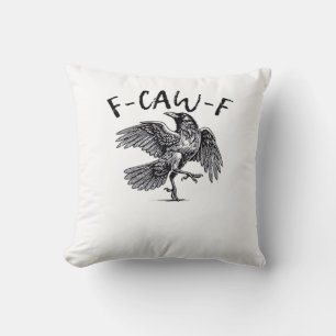 F-Caw-F Crow Essential Retro Classic Cushion