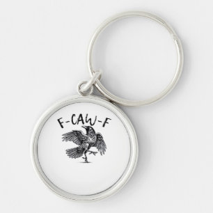 F-Caw-F Crow Essential Retro Classic Key Ring
