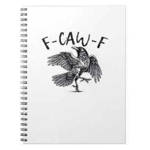 F-Caw-F Crow Essential Retro Classic Notebook