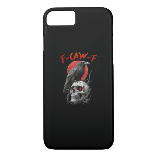 F-Caw-F Crow Funny F-Caw-F Aesthetic Design iPhone 8/7 Case