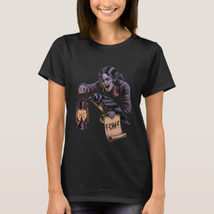 F-Caw-F Crow Funny Gothic Moon Black Bird Hallowee T-Shirt