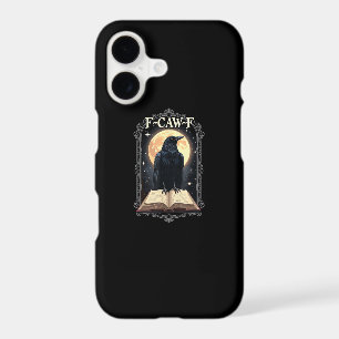 F-Caw-F Crow Funny Halloween Raven Moon