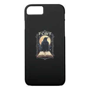 F-Caw-F Crow Funny Halloween Raven Moon iPhone 8/7 Case