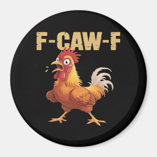 F-Caw-F Crow Gothic Funny Humour Magnet