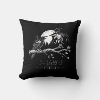 F-Caw-F Crow Halloween Witch F-Caw-F Cushion