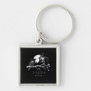 F-Caw-F Crow Halloween Witch F-Caw-F Key Ring