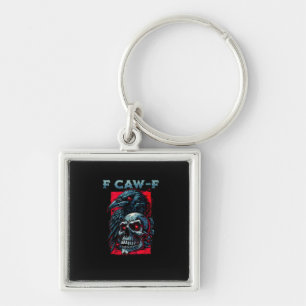 F-Caw-F Crow Humorous Graphic Key Ring