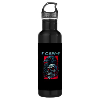F-Caw-F Crow Humourous Graphic 710 Ml Water Bottle