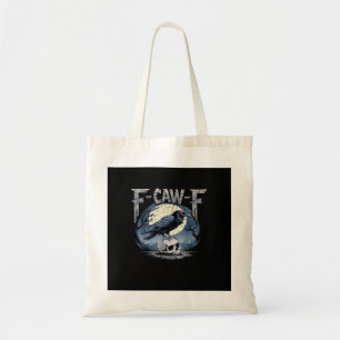 F-Caw-F Crow Moonlit Raven Classic Tote Bag