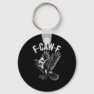 F-Caw-F Crow Retro Classic Key Ring