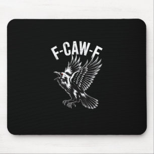 F-Caw-F Crow Retro Classic Mouse Pad