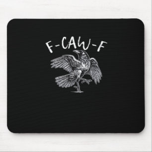 F-Caw-F Crow Retro Classic Mouse Pad