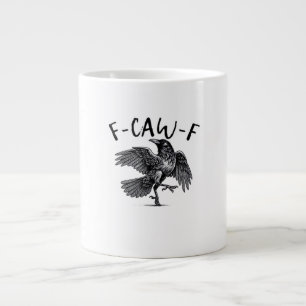 F Caw F Crow Retro Classic Style Large Coffee Mug