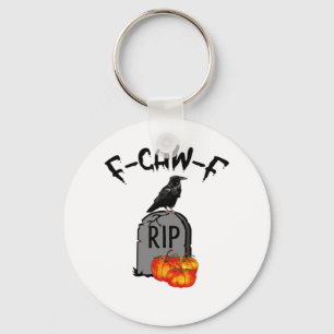 F Caw F Crow Retro Cool Key Ring