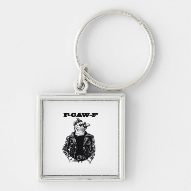 F-Caw-F Essential Aesthetic Design Key Ring (Front)