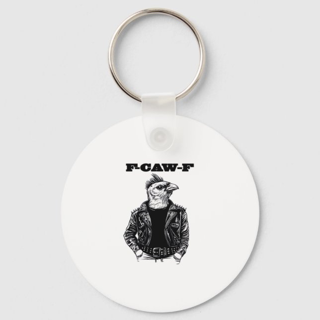 F-Caw-F Essential Aesthetic Design Key Ring (Front)