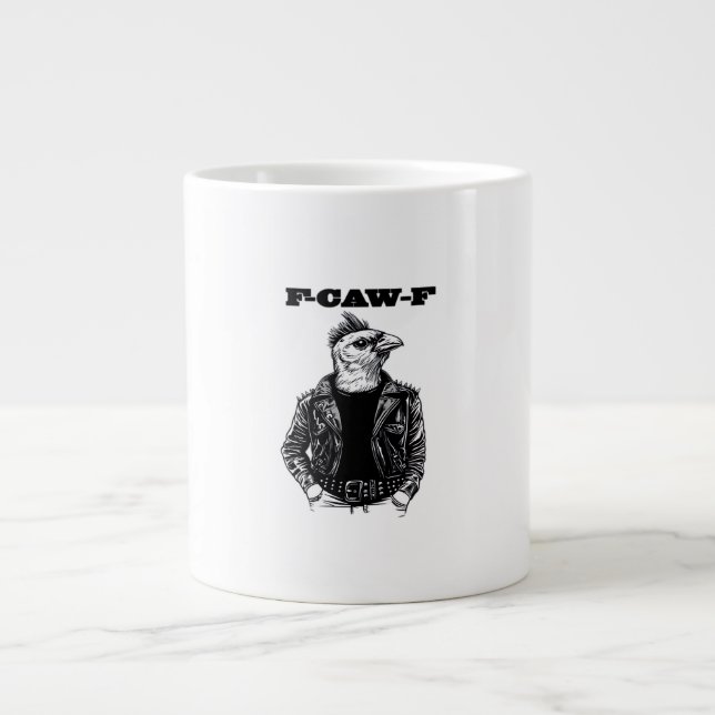 F-Caw-F Essential Aesthetic Design Large Coffee Mug (Front)