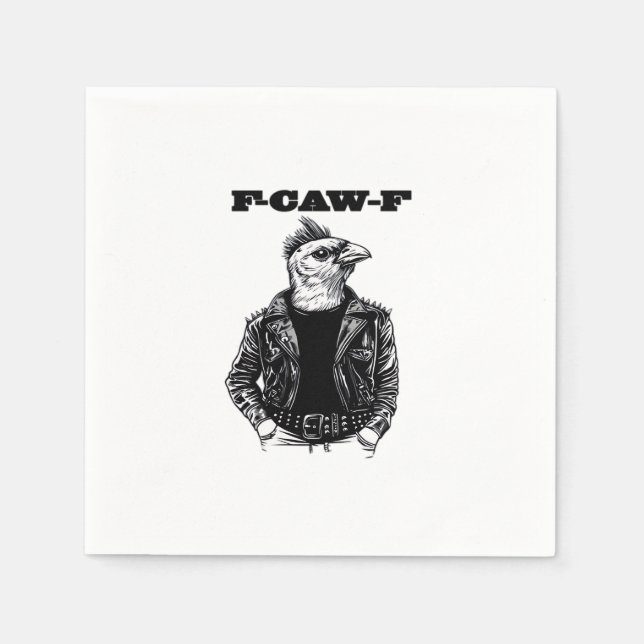 F-Caw-F Essential Aesthetic Design Napkin (Front)