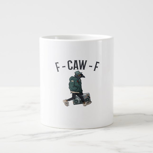 F-Caw-F Essential Basic Casual Large Coffee Mug (Front)