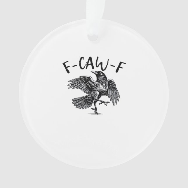F Caw F Essential Classic Aesthetic Ornament (Front)