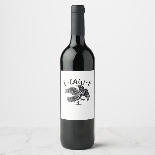 F-Caw-F Essential Classic Style Wine Label (Front)
