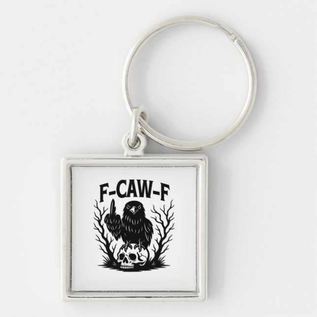 F-Caw-F Essential Cool Unique Key Ring (Front)