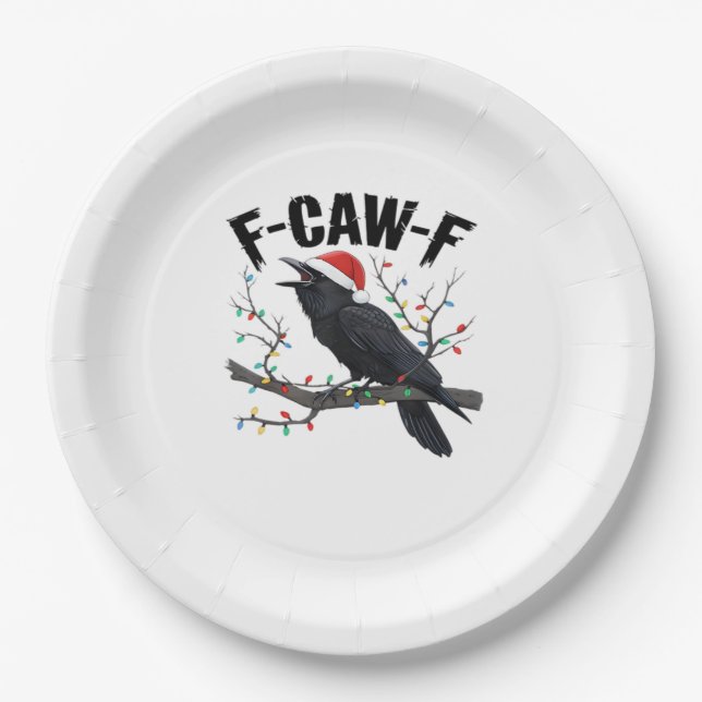 F-Caw-F Essential Creative Casual Paper Plate (Front)