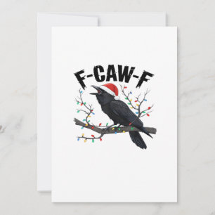 F Caw F Essential Creative Casual Style Holiday Card