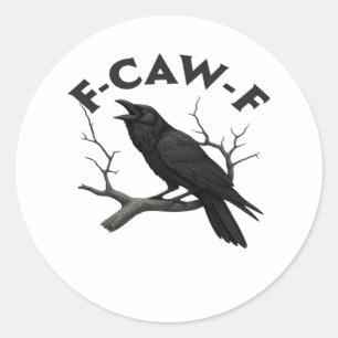 F-Caw-F Essential Creative Style Classic Round Sticker