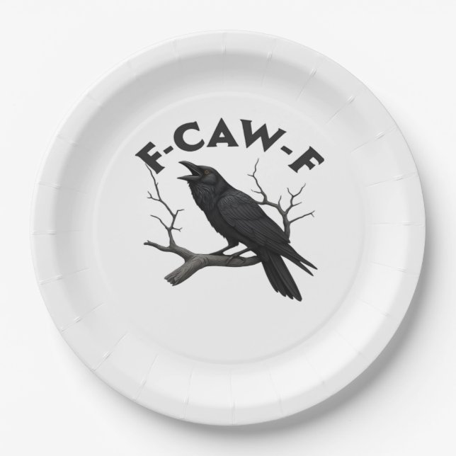 F-Caw-F Essential Creative Style Paper Plate (Front)