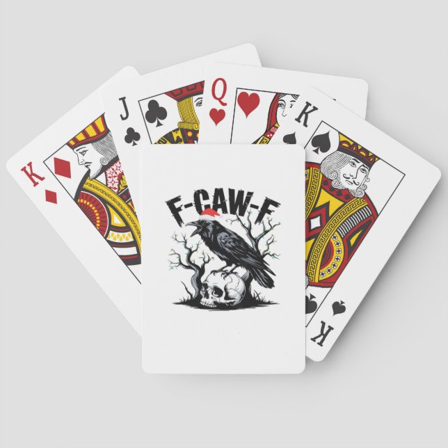 F-Caw-F Essential Funny Quote Playing Cards (Back)
