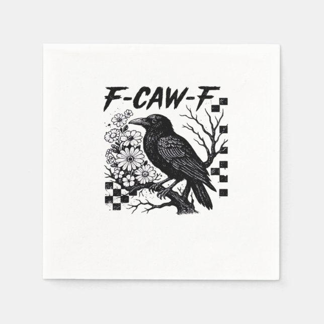 F-Caw-F Essential Funny Trendy Napkin (Front)
