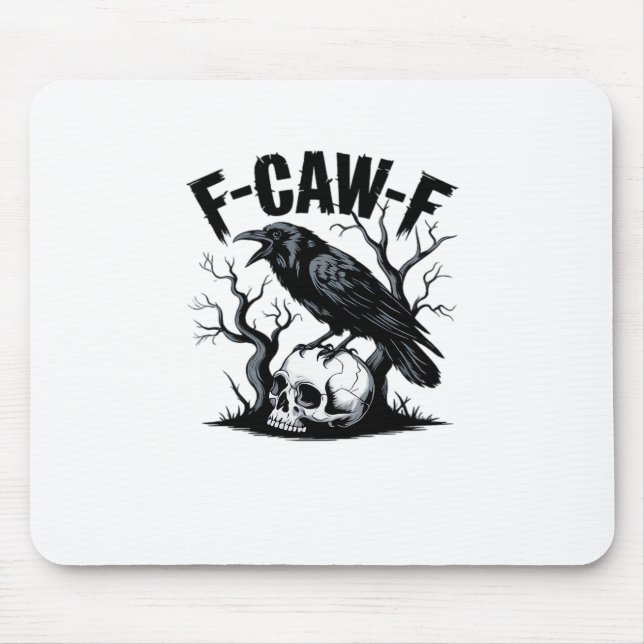 F-Caw-F Essential Minimal Clean Mouse Pad (Front)