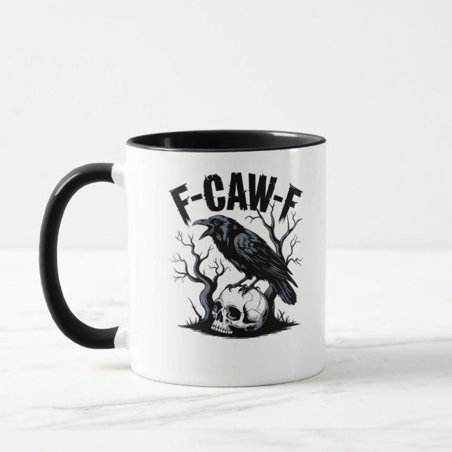 F-Caw-F Essential Minimal Clean Mug (Left)