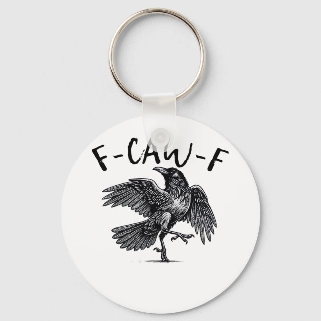 F-Caw-F Essential Retro Classic Key Ring (Front)