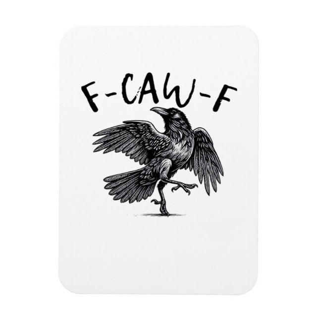 F-Caw-F Essential Retro Classic Magnet (Vertical)