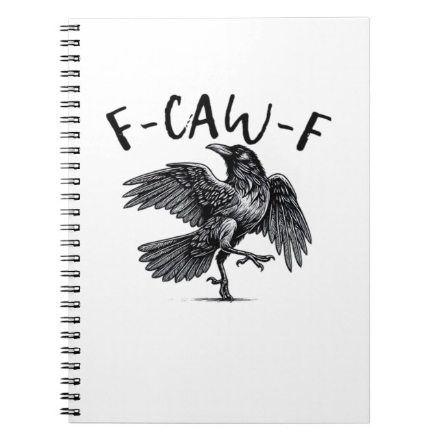 F-Caw-F Essential Retro Classic Notebook (Front)
