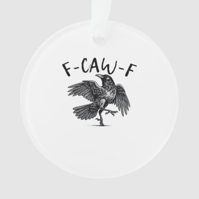 F-Caw-F Essential Retro Classic Ornament (Front)