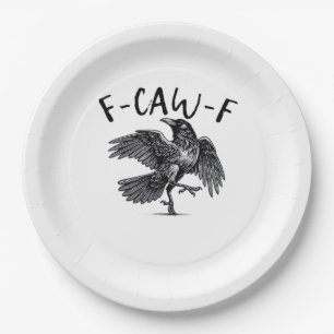 F-Caw-F Essential Retro Classic Paper Plate