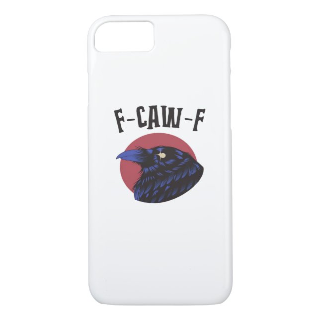 F-Caw-F Essential Retro Graphic Case-Mate iPhone Case (Back)