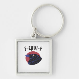 F-Caw-F Essential Retro Graphic Key Ring