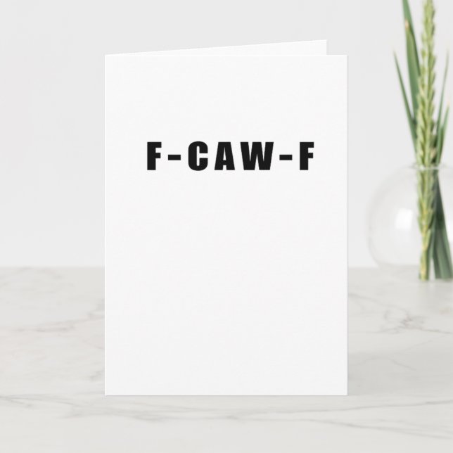 F-Caw-F Essential Simple Clean Card (Front)
