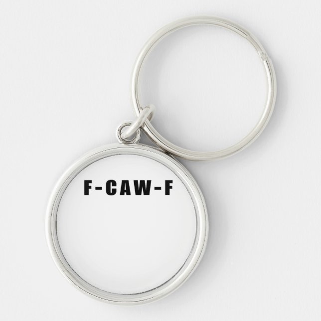 F-Caw-F Essential Simple Clean Key Ring (Front)